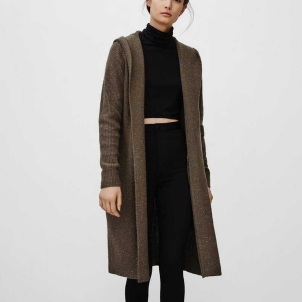 Aritzia Talula Looshen Hooded Cardigan Sweater